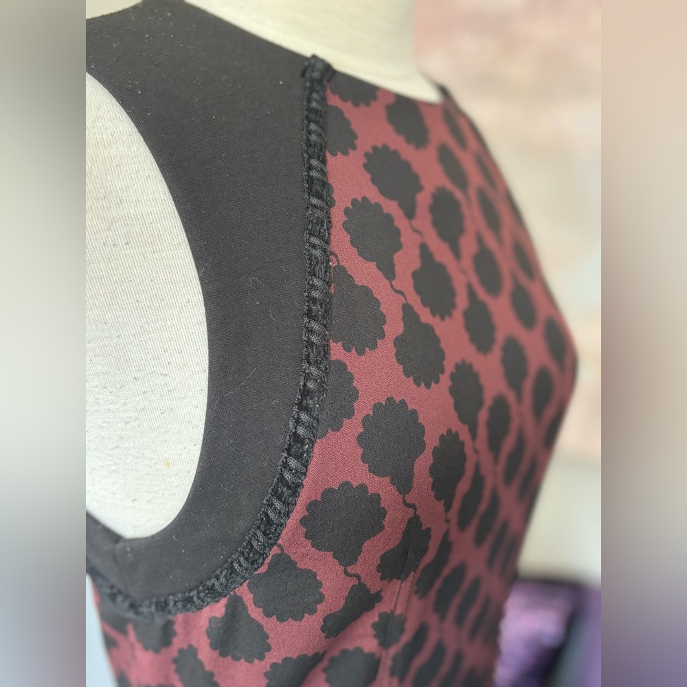 Rachel Roy Women's Dark Red and Black‎ Dress with Zipper Feature Size 8 - Picture 10 of 14